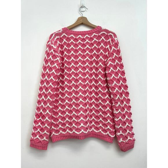 Paul & Joe Sister Bambin Chunky Knit Patterned Crew Neck Sweater - Size 1(Small) - Picture 2 of 9